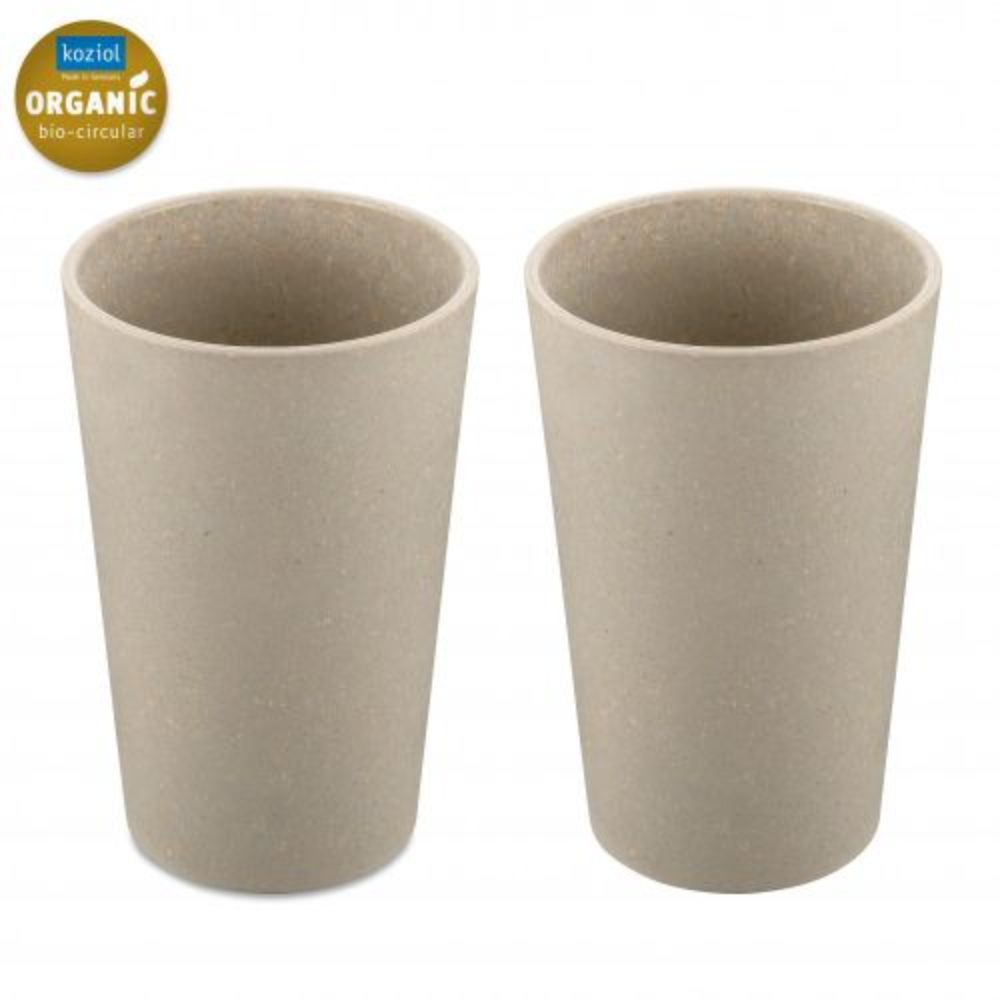Drinkbekers, 0.35 L, Set van 2, Organic, Zand Beige - Koziol|Connect