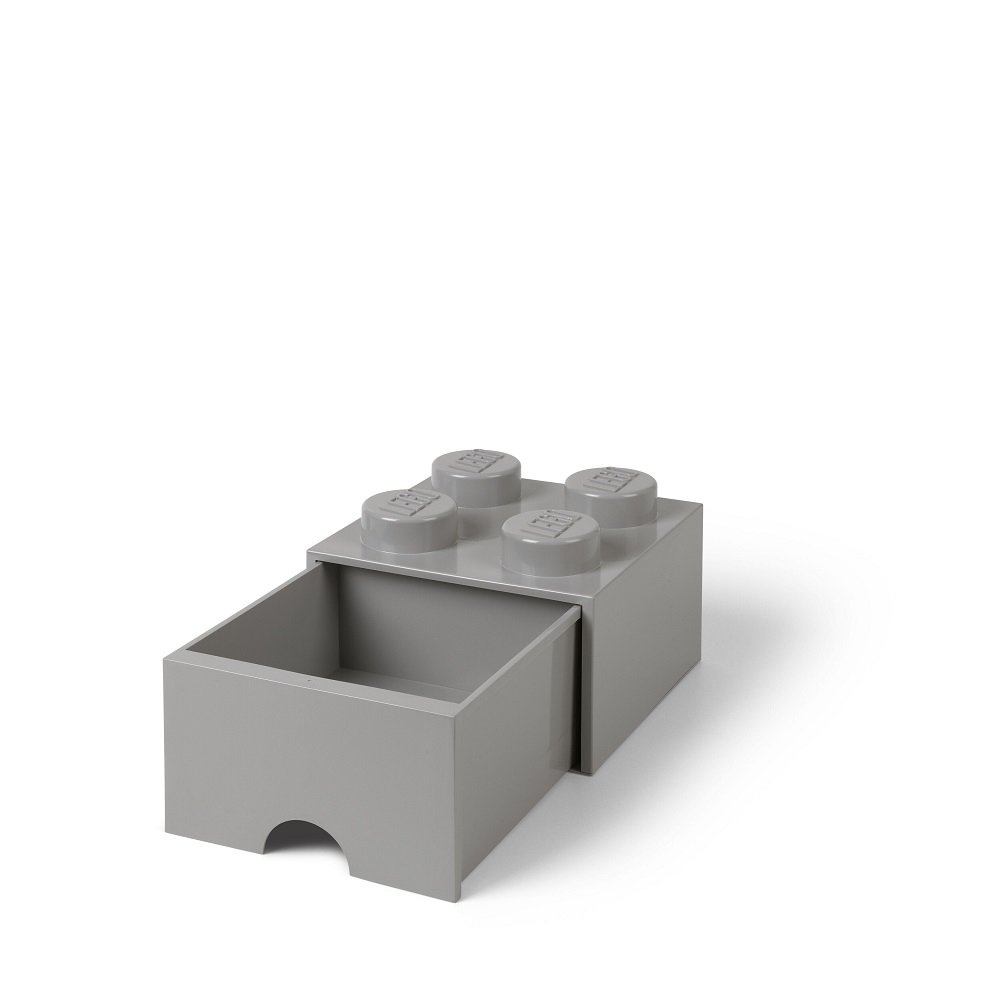 Bureaulade Brick 4, Grijs - LEGO