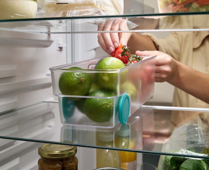 Koelkast Organizer, Met Verdeelvakken, 10.4 x 30.8 x 8.5 CM, Kunststof, Transparant - Joseph Joseph | FridgeStore