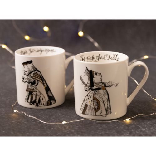 His & Hers Mokken, Set van 2 Stuks, Porselein, 0.35 L - V&A | Alice in Wonderland