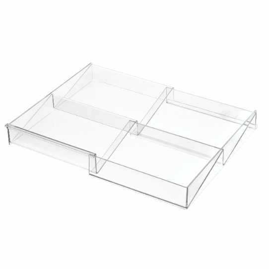 Lade Organizer, Uitschuifbaar, 24.8 x 17.2 x 4.5 cm, Kunststof - iDesign | The Home Edit