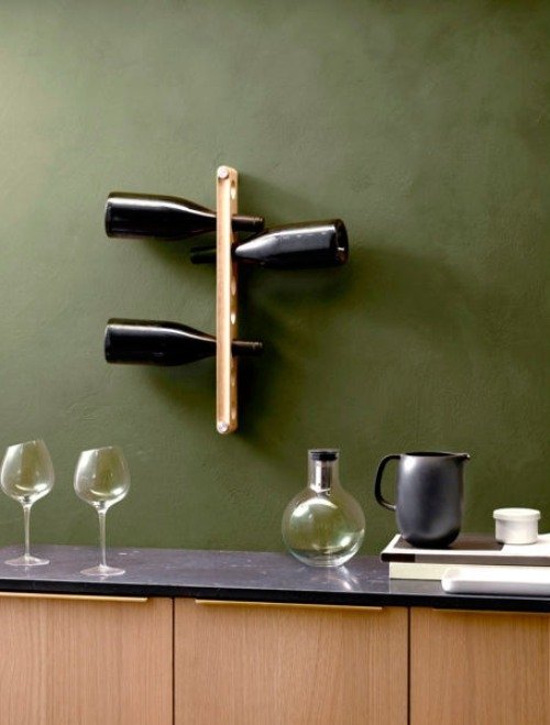 Nordic Kitchen Wijnrek voor Wandmontage - Zwart - Eva Solo