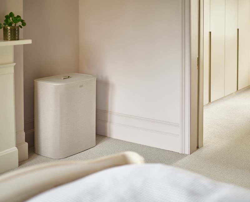 Wasmand met 3 Verdeelvakken, 56 x 39.5 x 71 CM, 3 x 30 liter. Kunststof, Beige - Joseph Joseph | Tota