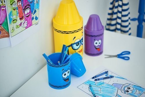 Potlodenbak. Blauw - Polypropyleen - Crayola