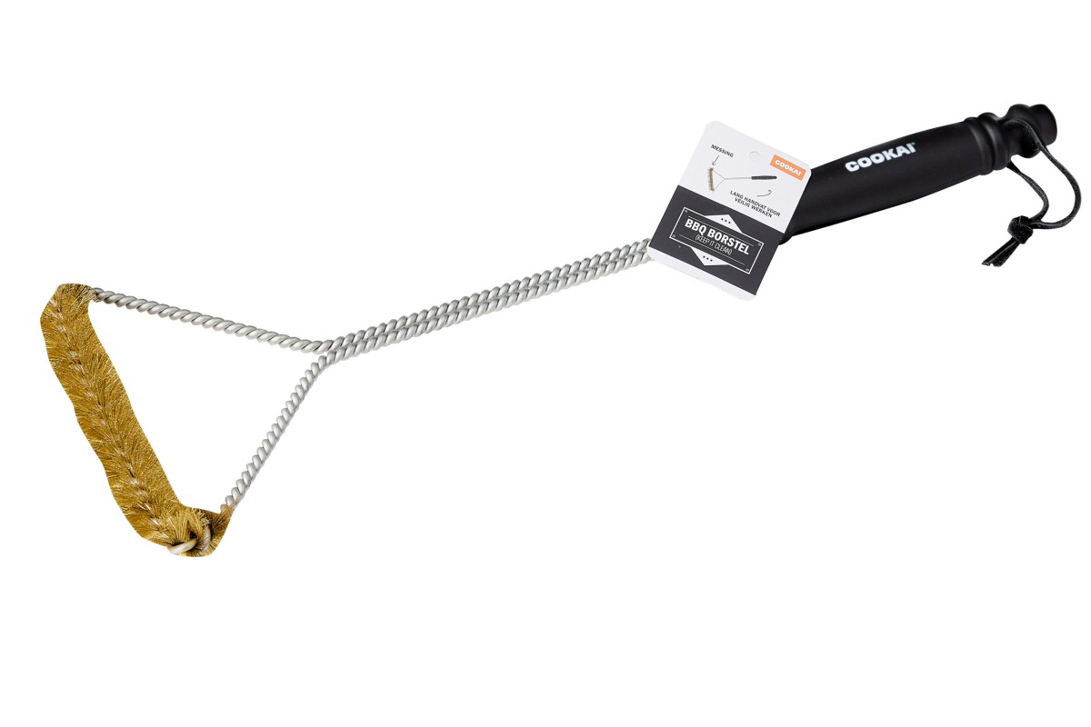 Barbecueborstel, Messing, 41 cm - Cookai