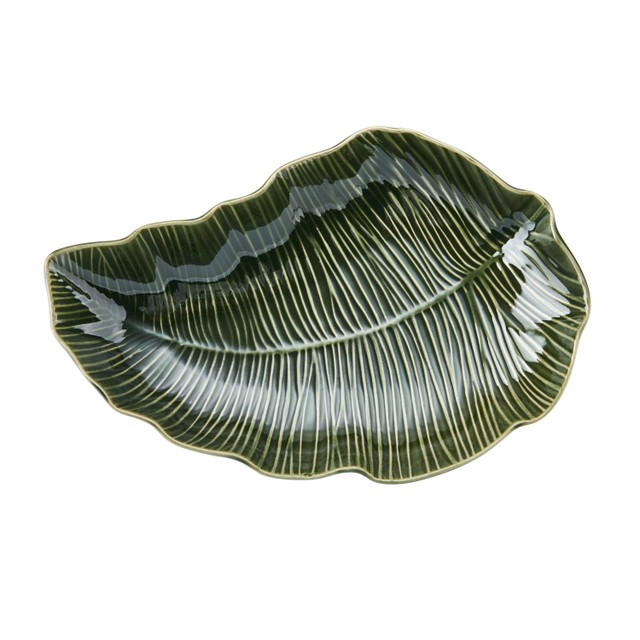 Mikasa Jardin Stoneware Leaf Serving Dish, 30cm, Gift boxed