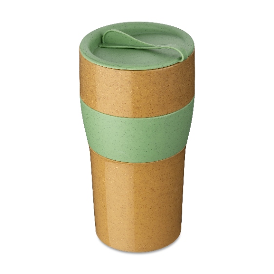 Herbruikbare Koffiebeker met Deksel, 0.7 L, Organic, Blad Groen - Koziol | Aroma To Go XL