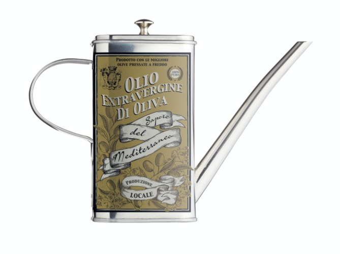 KitchenCraft World of Flavours Italien Stainless Steel Oil Drizzle Can