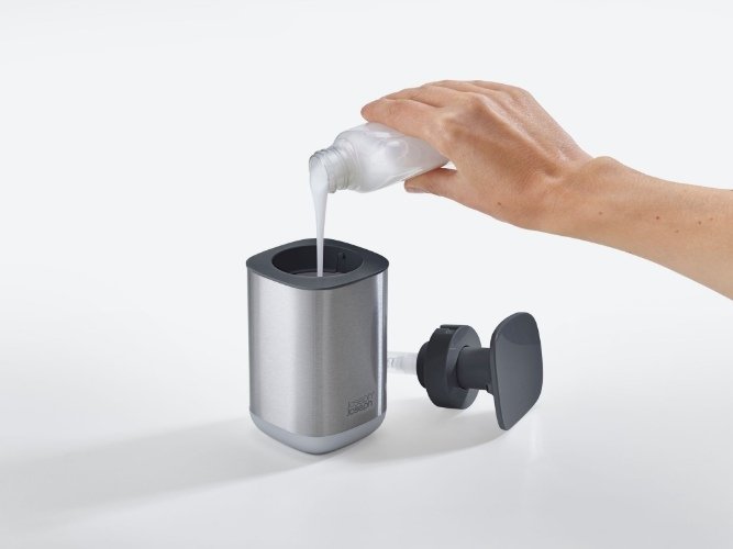 Presto Steel Zeepdispenser, Grijs - Jospeh Joseph