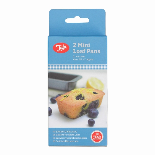 Mini Cakevorm, Set van 2 Stuks, 18.5 x 8 cm, Non-Stick - Tala | Everday