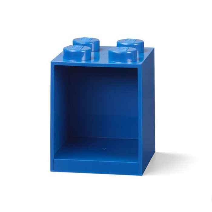 Wandschap 4 Brick, Blauw - Polypropyleen - LEGO