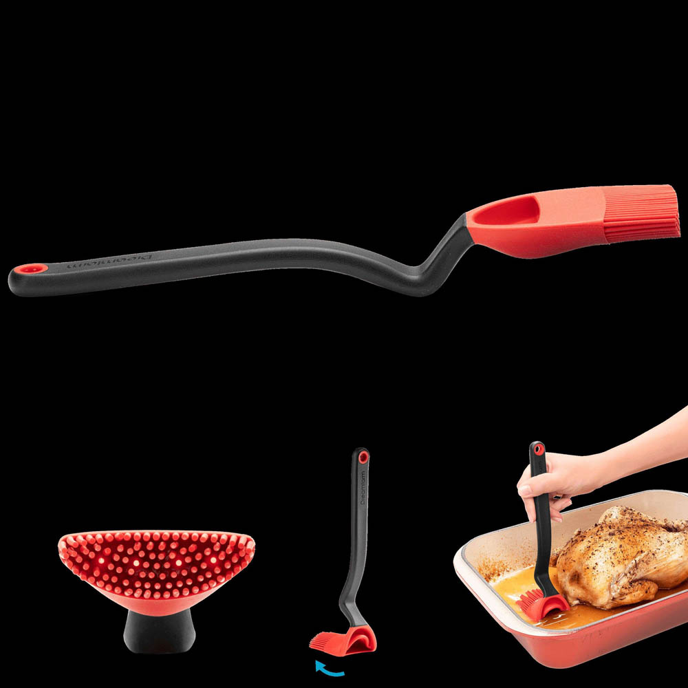 Bakkwast, Rood - Brizzle - Siliconen - Voor invetten, sauzen en marinades | Dreamfarm