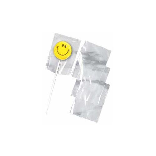 Lollipop / lolly zakjes - transparant - set van 50 - Wilton