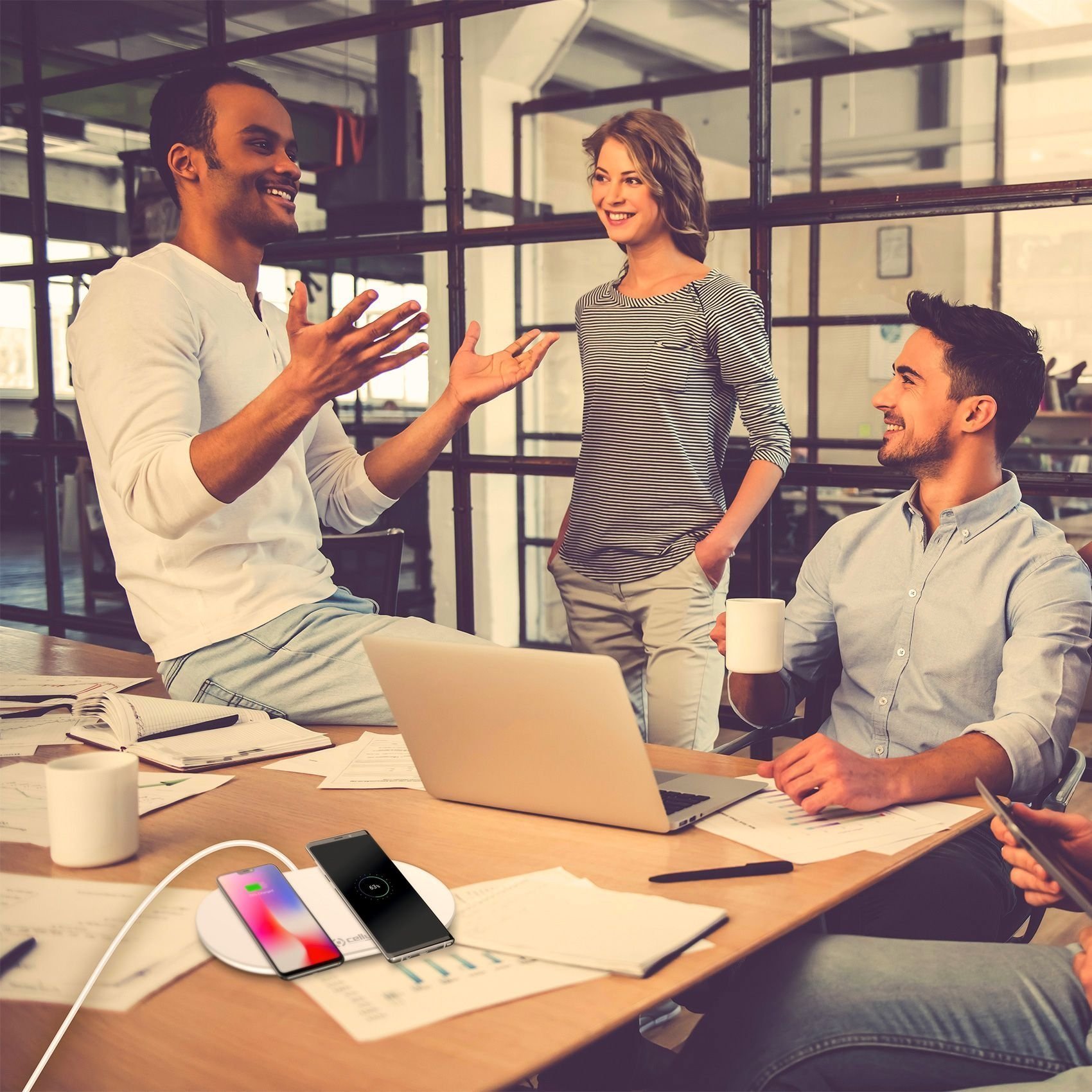 Draadloos Oplaadstation Dual - Celly