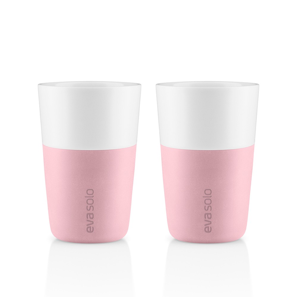 Beker Latte, Set van 2 Stuks, Rose Quartz Roze - Eva Solo