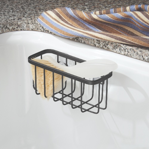 Gootsteen Caddy met Zuignappen, Mat Zwart - iDesign | Austin