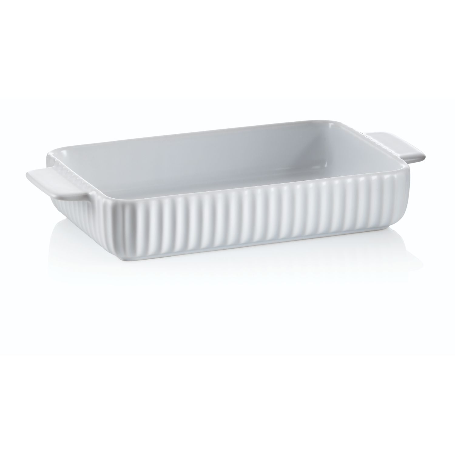 Ovenschaal Keramiek Wit, 33.5 cm x 16 cm - Kela | Maila