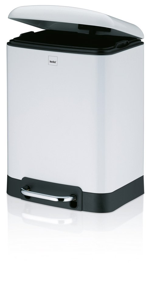 Afvalemmer RVS Wit, 6 L - Kela | Davino