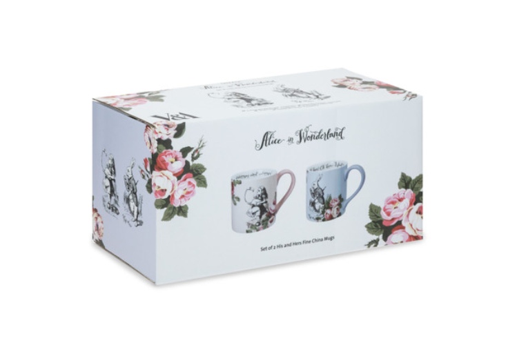Mikasa x V&A Alice in Wonderland Fine China 380ml Mug Gift Set