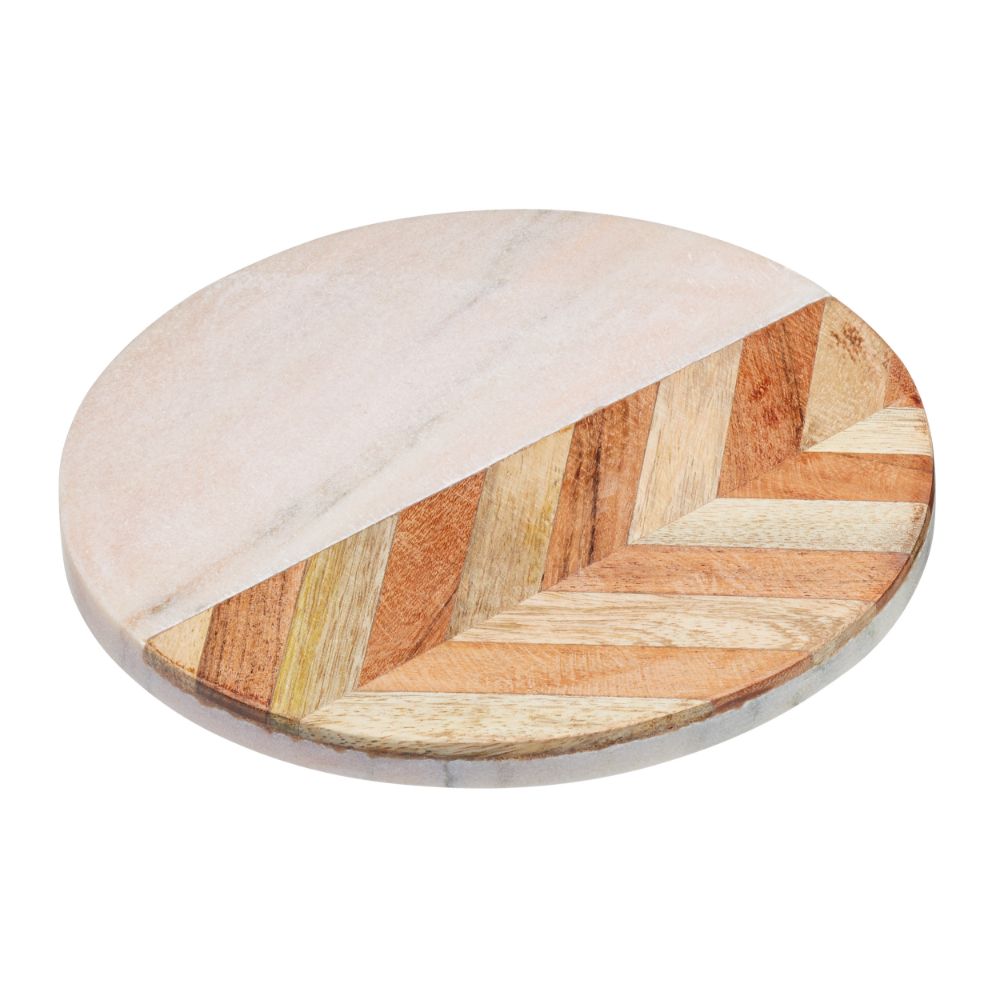 Onderzetter, Hout, Marmer, 20 cm - KitchenCraft | Serenity