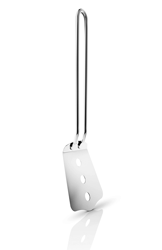 Spatel, Bakspatel, Geperforeerd, 24,5 cm, Zilver, RVS - Eva Solo