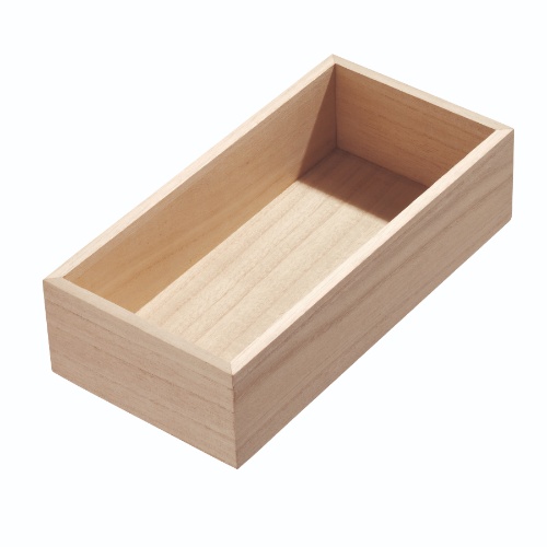 Lade Organizer, 25.4 x 12.7 x 6.3 cm, Paulownia Hout - iDesign | Eco Wood