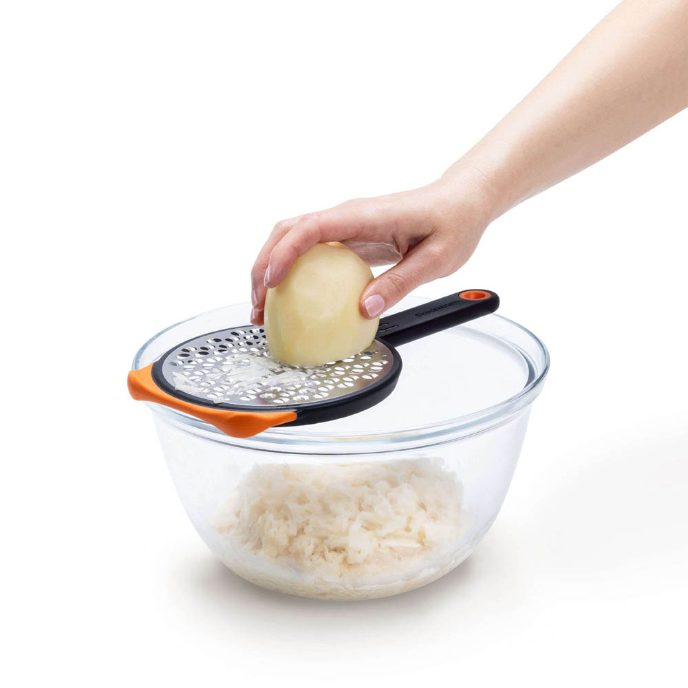 Rasp Ograte, Grof - Oranje - 25cm - RVS & Polypropyleen | Dreamfarm