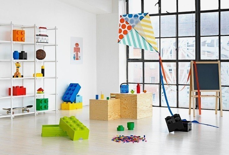 Opbergbox Brick 8, Blauw - LEGO