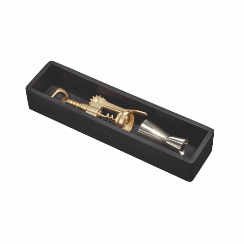 Lade Organizer, 7.6 x 30.5 x 5 cm, Paulownia Hout, Zwart - iDesign | The Home Edit