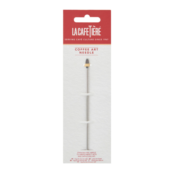 La Cafetiere Stainless Steel Coffee Art Needle, Carded