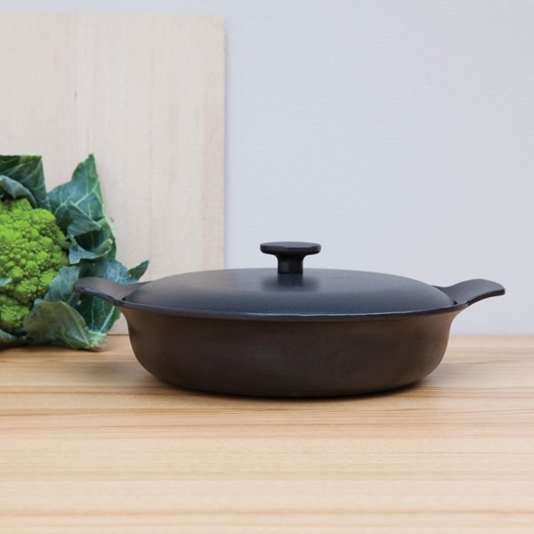 Braadpan met deksel 28 cm, Gietijzer, Zwart - BergHOFF | Ron