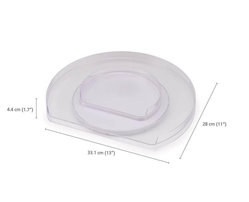 Draaiplateau, 33.1 x 28 x 4.4 CM, Kunststof, Transparant - Joseph Joseph | FridgeStore