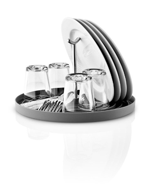 Afdruiprek. Rond. Inklapbaar. Zwart - Eva Solo