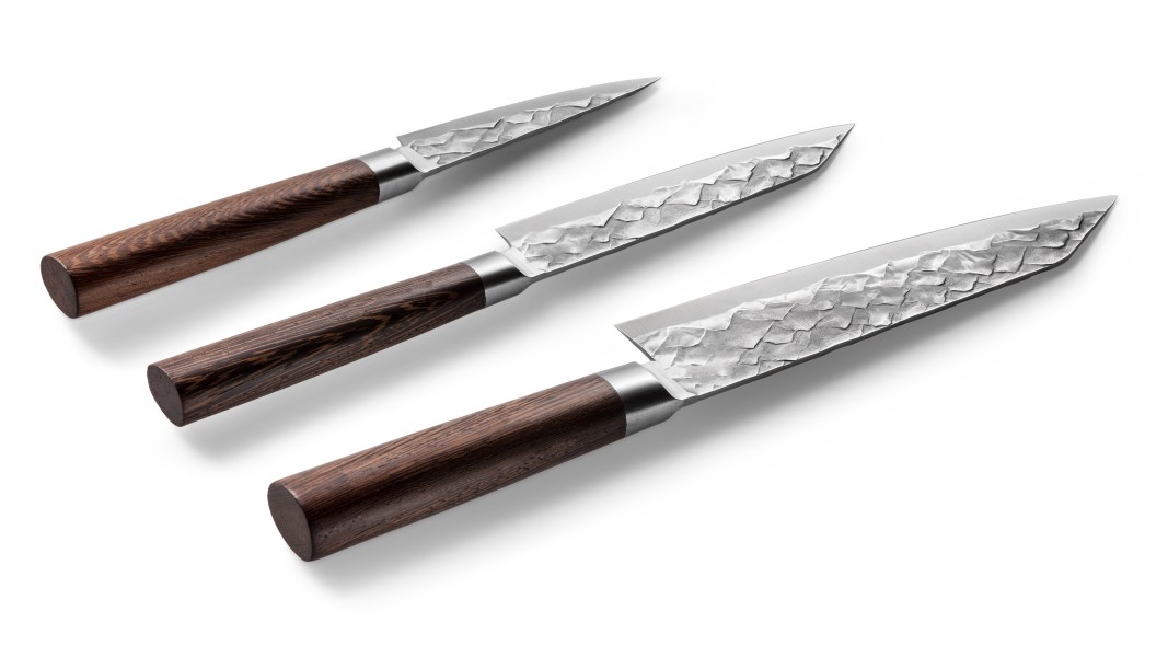 Japanse messenset, 3-delig, Duits staal, 3D bergpatroon | BARE Cookware