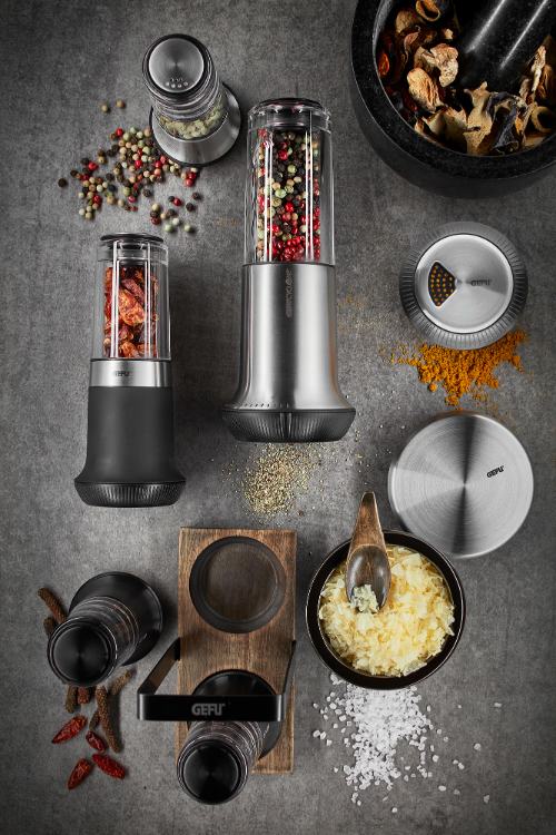 Zout of Peper Molen X-PLOSION - Maat L - Zilver - Gefu