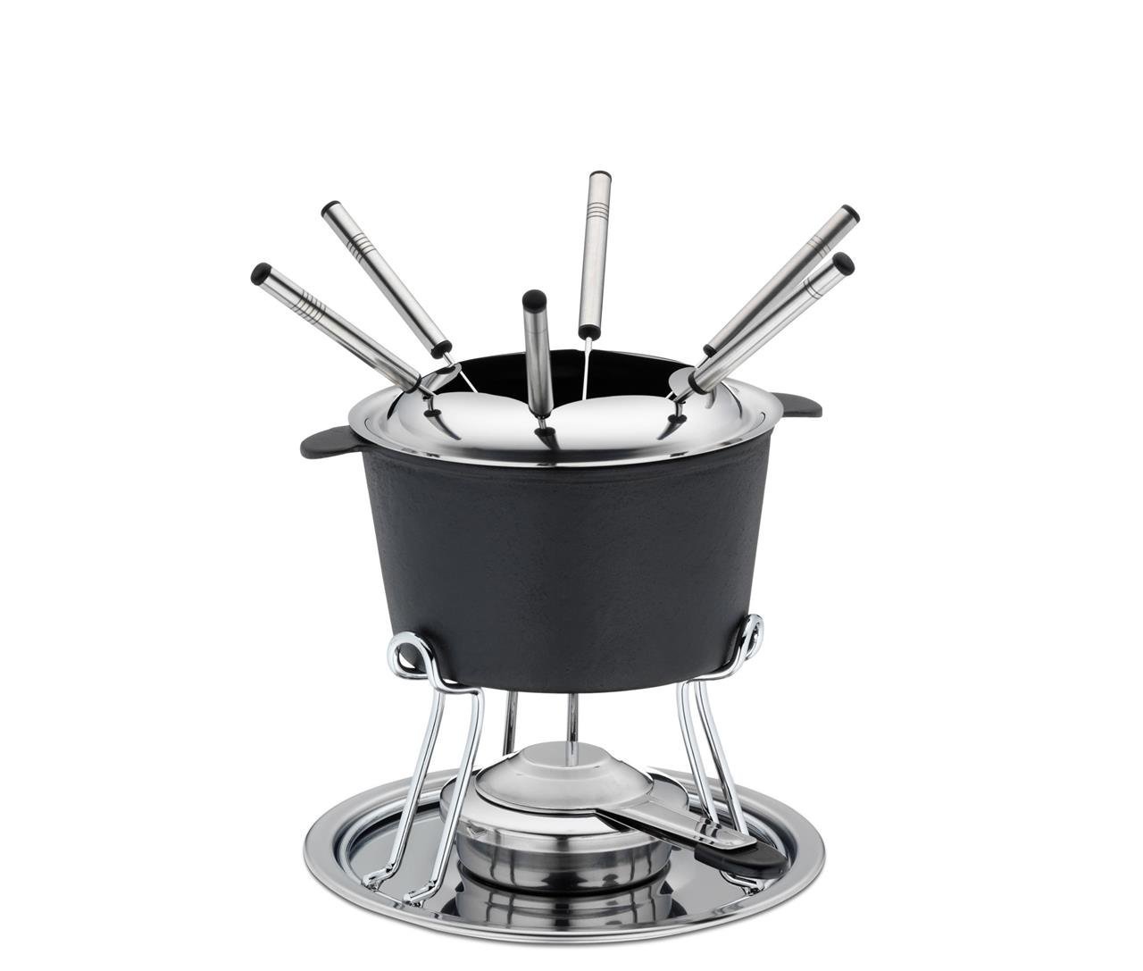 Fondueset Comore Gietijzer, Zwart - Kela