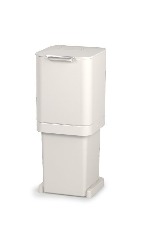 Intelligent Waste Afvalemmer Totem Pop 60 liter - Stone - Joseph Joseph