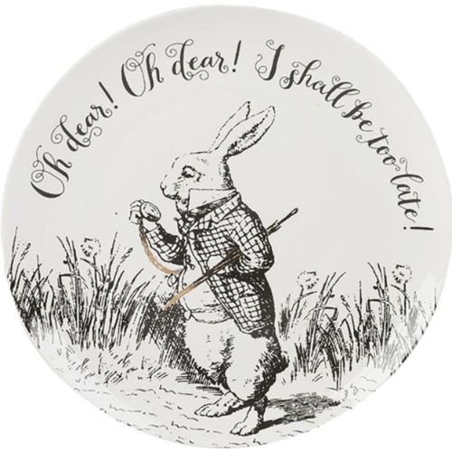 Ontbijtbord, Set van 4 Stuks, Porselein, 20.5 cm - V&A | Alice in Wonderland