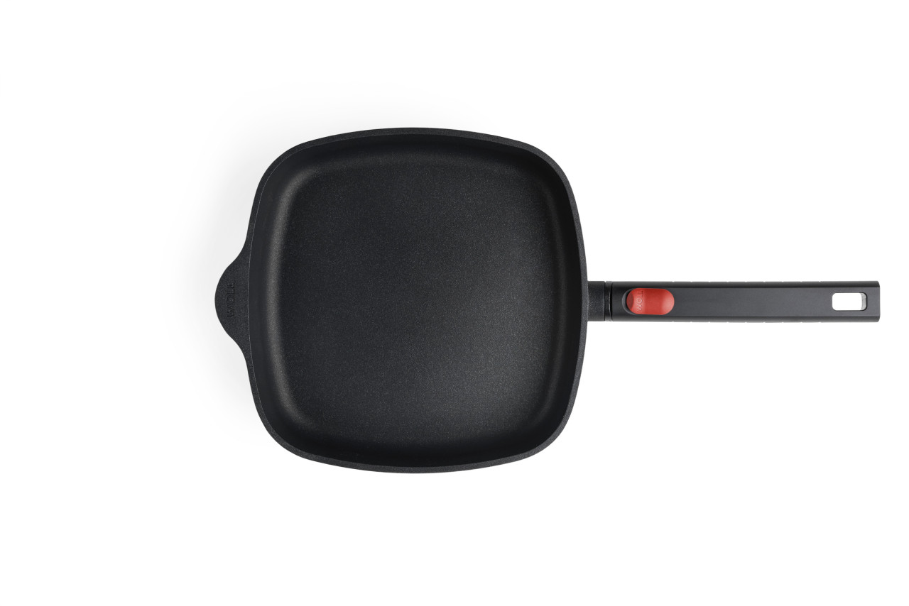 Hapjespan, Vierkant, 24 x 24 cm, 2.5 L, Gerecycled Aluminium, QXR Non Stick, Inductie - Woll | EcoLogic QXR