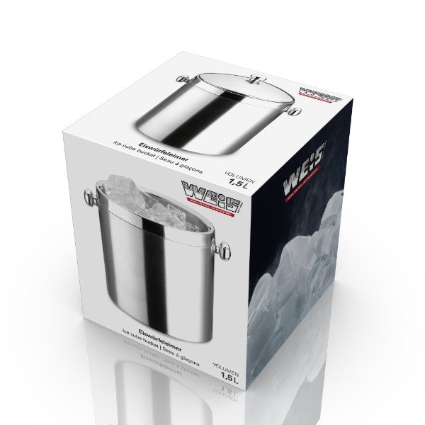 Ijsemmer Met Deksel En Tang, 1.5 liter – Weis