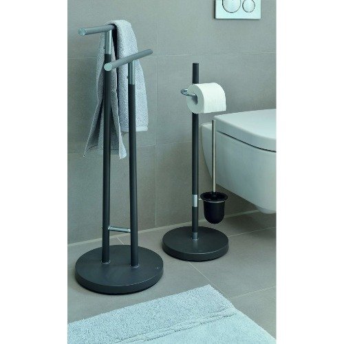 Sinerio Toiletrol en wc-bostel Houder - Antraciet - Kela