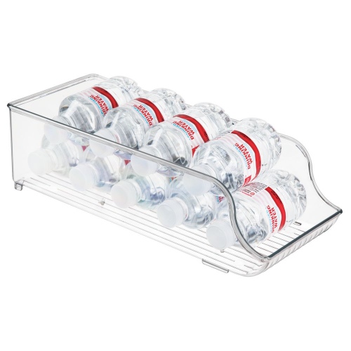 Koelkast Organizer voor Blikjes, 13.7 x 34.8 x 10.4 cm, Kunststof, Transparant - iDesign | Fridge Binz