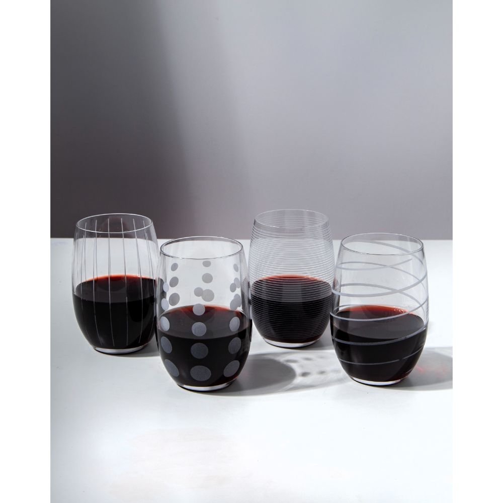 Set van 4 Wijnglazen, Stamloos, 0.48 L - Mikasa | Cheers