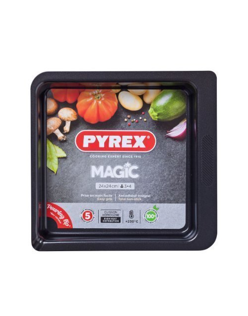 Braadslede Vierkant 24 x 24 cm - Pyrex | Magic