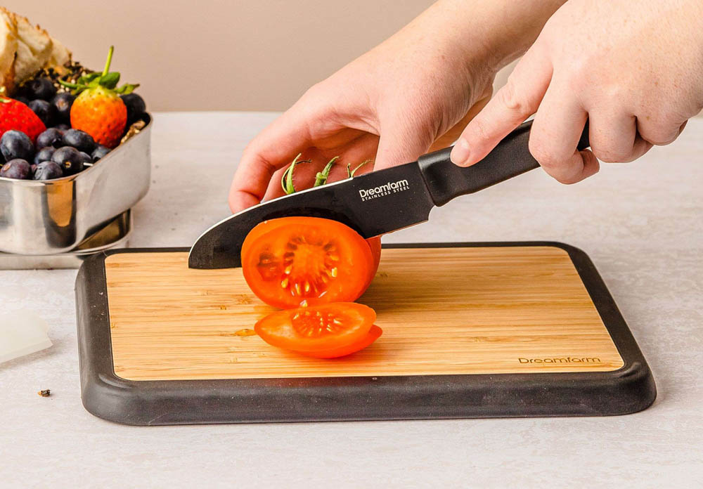 Snijplanken, set van 2 met Houder- Fledge Bamboe  - Bamboe & Kunststof | Dreamfarm