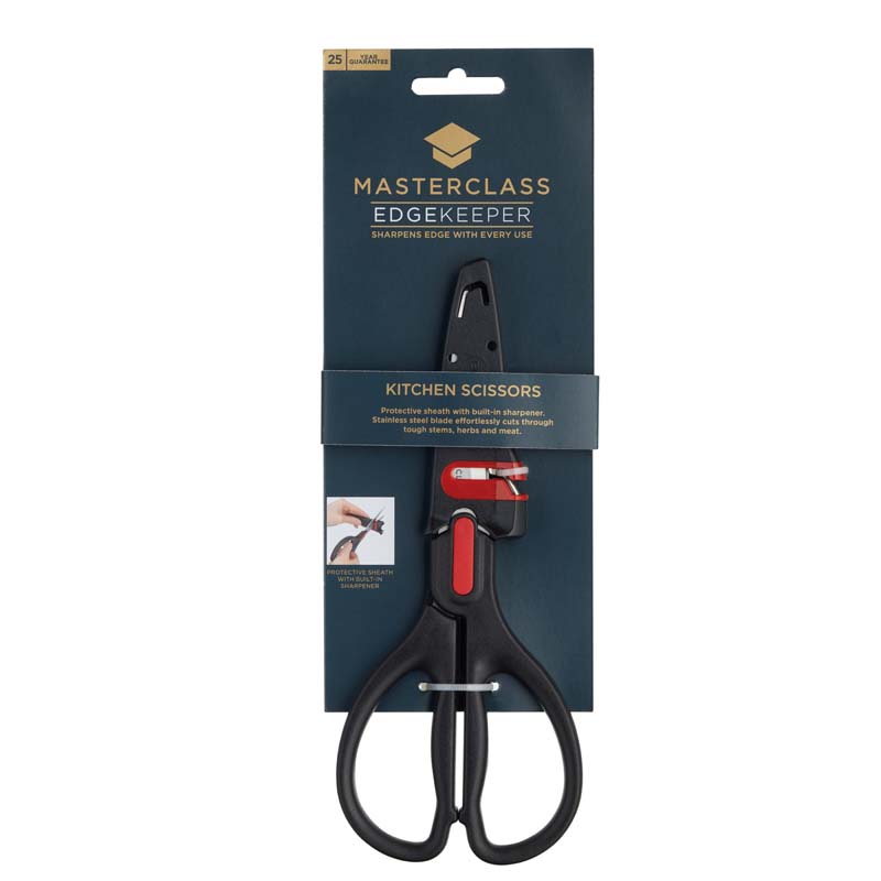 Keukenschaar 22cm, Zelfscherpend - RVS - Multifunctioneel - Duurzaam - Multi-purpose Scissors - MasterClass | EdgeKeeper