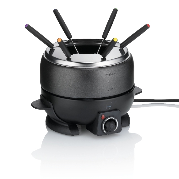 Fondue Set, Elektrisch, 6 Personen, Zwart - Kela | Simplon