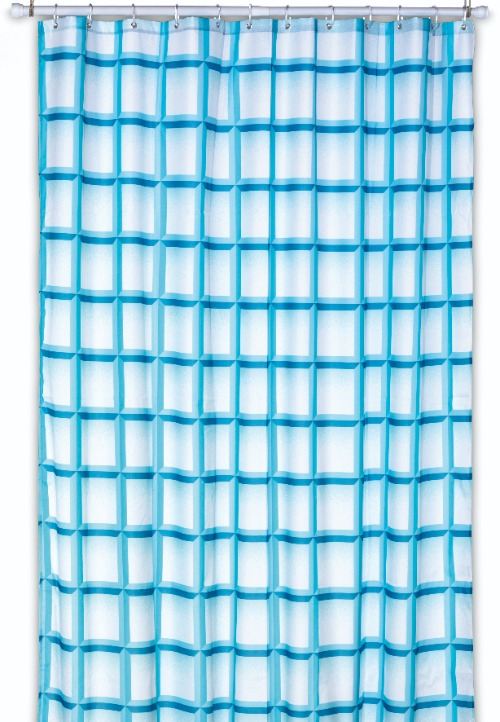 Laneta Douchegordijn - Turquoise - Kela
