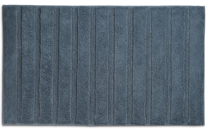 Badmat, 120 x 70 cm, Katoen, Rook Blauw - Kela | Megan