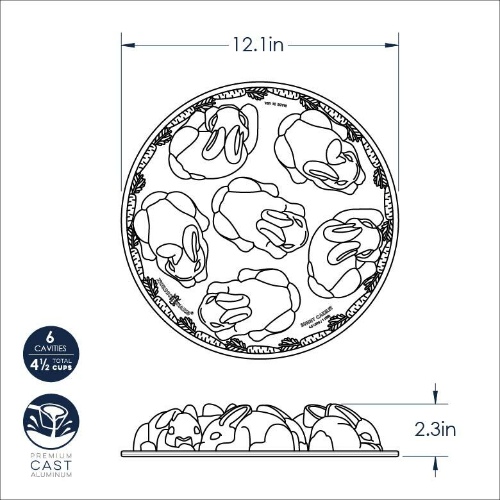 Bakvorm "Baby Bunny Cakelet Pan" -  Nordic Ware | Spring & Summer Toffee
